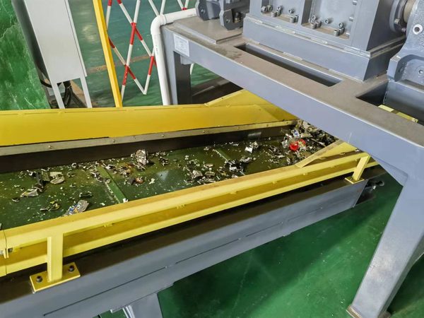 Shredding Machine in Operation